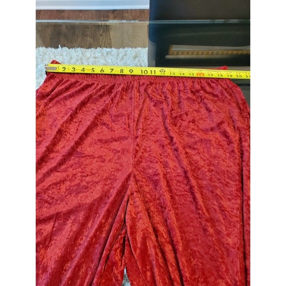 Jessica Holbrooks Women's Red Polyester Long Sleeve Top & Trouser 2 Piece Set 3X - Picture 11 of 12